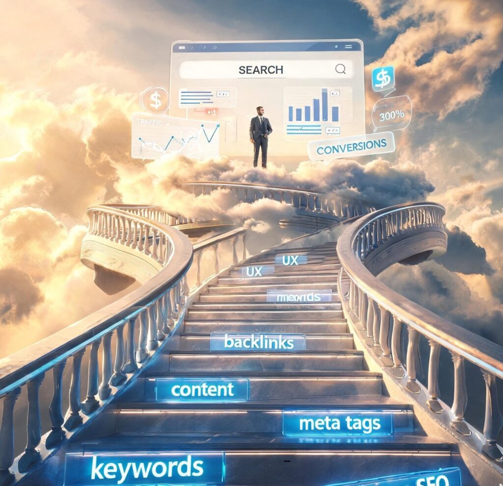 SEO para sites otimização de sites SEO posicionamento no Google ranqueamento no Google melhorar SEO do site